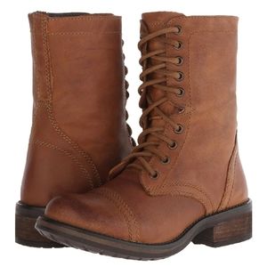 Steve Madden TROOPA 2.0 Lace Up Leather Combat Boots